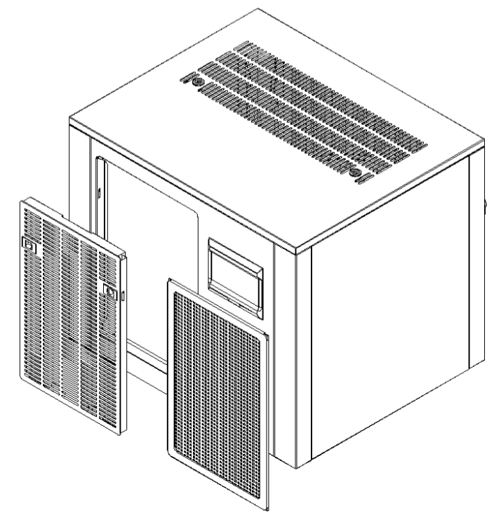Remoção da janela de ventilação e do filtro de aço inoxidável